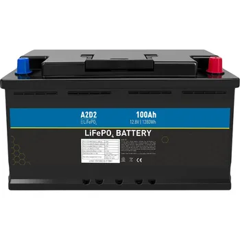Záložní baterie Avacom A2D2 baterie LiFePO4 12,8V 100Ah F15 Car Battery Case (REPT cells)