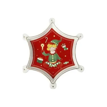 Vánoční porcelánová tác/mísa 20cm ELFOMAGIA BRANDANI