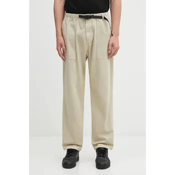 Pánské kalhoty Bavlněné kalhoty Gramicci Loose Tapered Ridge Pant G114.OGT béžová 80X, vel. XXL