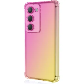 Pouzdro na mobilní telefon Kryt Xiaomi Redmi 15 Shock duhový růžovo-žlutý (obal neboli pouzdro na Xiaomi Redmi 15)