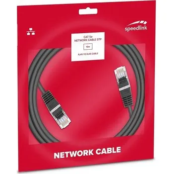 Síťový kabel Speedlink CAT 5e Network Cable STP, 10m Basic (SL-170402-BK)