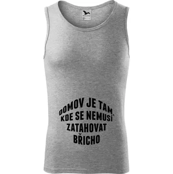 Pánské tílko Pánské tílko Malfini Core Domov je tam, kde se nemusí zatahovat břicho