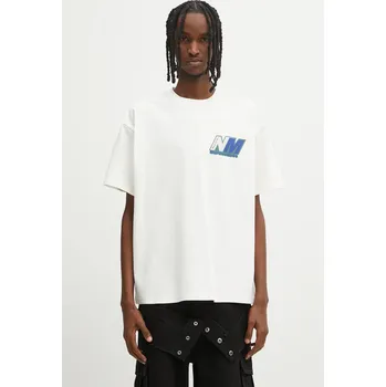 Pánské tričko Bavlněné tričko Napapijri Napapijri x Martine Rose NP0A4HEWN1A1 bílá 00X, vel. XS