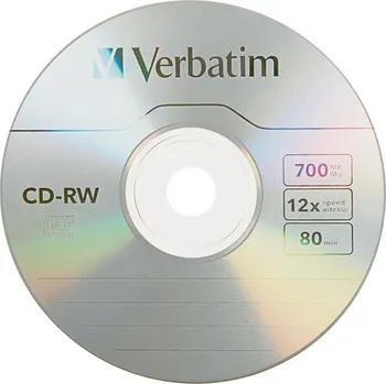 Optické médium Verbatim CD-RW 700MB 8-12x, jewel, 10ks (43148)