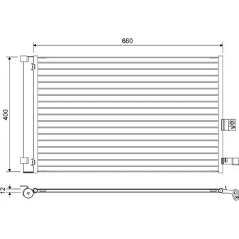 Výparník klimatizace Kondenzátor, klimatizace VALEO 822665