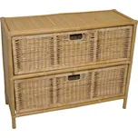 Axin Trading s.r.o. Ratanová komoda 2 zásuvky Macao medová