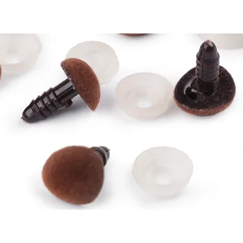 Čumák sametový s pojistkou 11x14 mm, barva 4 hnědá kávová