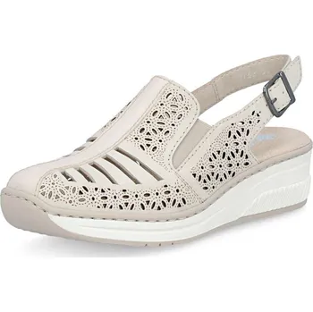 Dámská móda Dámské sandály RIEKER 48763-60 béžová S6 37