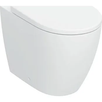 Klozet Geberit iCon Stojící WC 35,5x56 cm, hluboké splachování, ke stěně, Rimfree, zkrácené vyložení, Rimfree, sedátko EasyMount, bílá mat