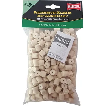 Příslušenství pro sportovní střelbu Plstěné válečky Ballistol Classic .38, 300 ks
