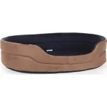 Pelíšek pro psy Duo, hnědý - 100x82x22 cm
