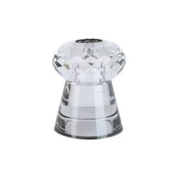 Svícen Skleněný svícen Crystal Art Duo S čirý 7 cm Present Time