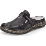 Dámská Dámské nazouváky RIEKER 46393-00 černá S6 46393-00 BLACK F/S6 39