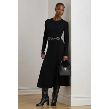 Dámské oblečení Vlněné šaty Lauren Ralph Lauren 200979711 černá 99X, vel. M