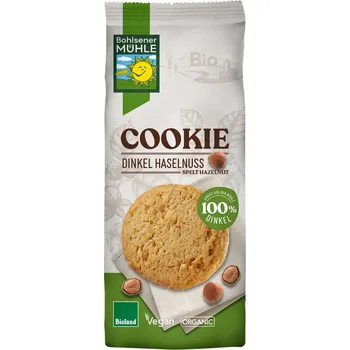 Bohlsener Mühle Špaldové cookies s lískovými oříšky 175 g bio BIO VEGAN Množství: 1 ks