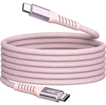 Počítačové příslušenství Verbatim USB-C->C magnetický kabel Sync & Charge 60W růžový