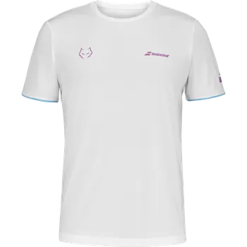 Pánské tričko Babolat CREW NECK TEE LEBRON White/White Barva: Bílá, Velikost: M