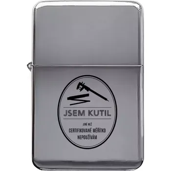 Zapalovač Kovový zapalovač Jsem kutil - jiné než certifikované měřítko nepoužívám