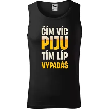Pánské tílko Pánské tílko Malfini Core Čím víc piju, tím líp vypadáš
