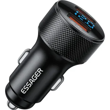 ESSAGER ES-CC23 autonabíječka s porty 2x USB-A - 36W - černá
