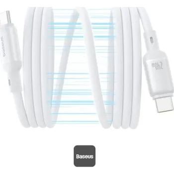 Počítačové příslušenství Kabel Baseus PicoGo magnetic USB-C/USB-C 1m 240W bílý