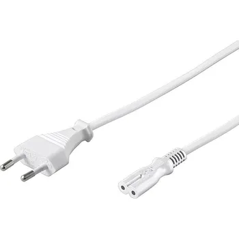 Napájecí kabel Kabel síťový 230V k magnetofonu 5m bílý