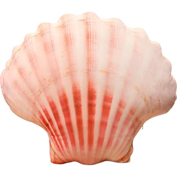 plyšák Mamido Plyšový polštář mušle růžová