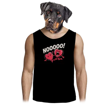 Pánské tílko Bastard Zásah do srdce pánské tílko Black