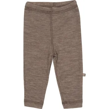 Merino legíny hnědé nature melange Smallstuff Velikost: 86