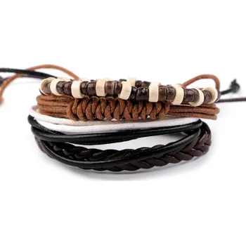 Náramek Sada náramků Varianta: 5 hnědá, Balení: 1 sada