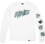 etnies Pánské triko wild front ls tee white