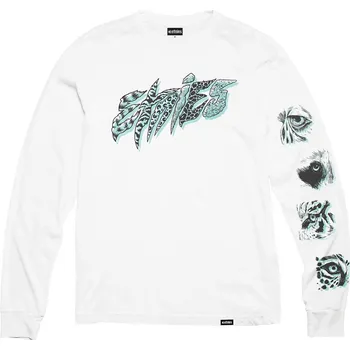 Pánské tričko etnies Pánské triko wild front ls tee white