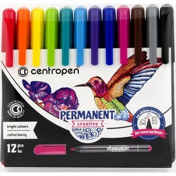 Popisovače Centropen Permanent Creative 2896/12 - sada 12 ks