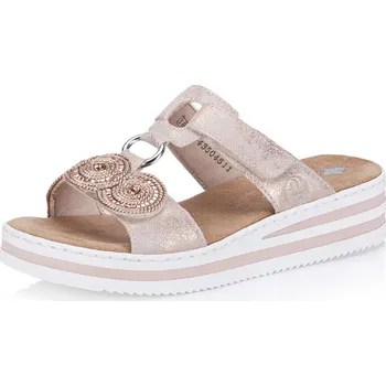 Dámské pantofle Dámské nazouváky RIEKER V0200-90 růžová S6 43