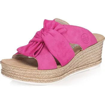 Dámské pantofle Dámské nazouváky RIEKER 68789-31 růžová S6 41