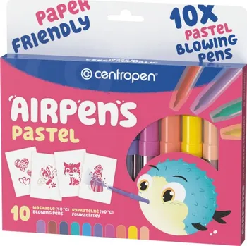 Kancelář Foukací fixy Centropen AirPens 1500/10 - Pastel / sada 10 ks