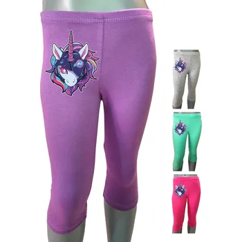Dívčí legíny Dívčí 3/4 legíny Unicorn Patch 4 barvy, , skladem