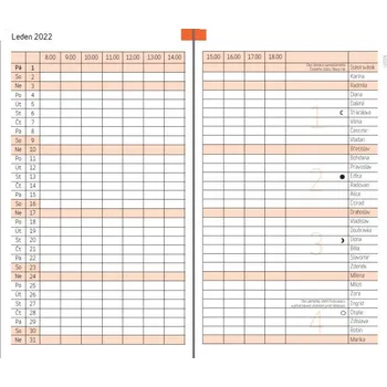 Diář ADK Náhradní vložky do diářů ADK - A6 / měsíční 610605