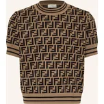 Fendi Dívčí Úpletové Tričko, černá / hnědá, 140