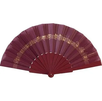 Karnevalový doplněk VIENNA WORLD Vějíř PARTITURA bordó