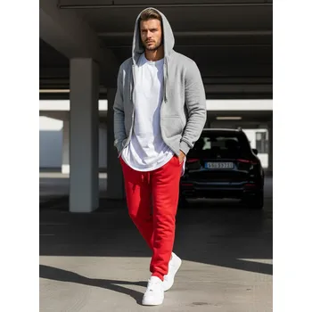 Pánské červené tepláky UX2708 Velikost: M