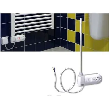 Hlavice pro radiátor Topná tyč s regul. RK 200W černá pravá