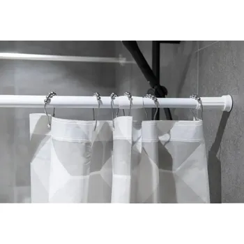 Tyč na sprchový závěs Tyč sprchového závěsu bílá - 70 - 120 (KD02100229) HOPA