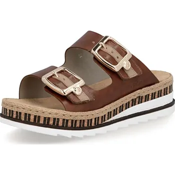 Dámské pantofle Dámské nazouváky RIEKER V7955-24 hnědá S6 41