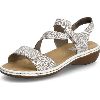 Dámské sandále Dámské sandály RIEKER 659C7-81 bílá S6 41