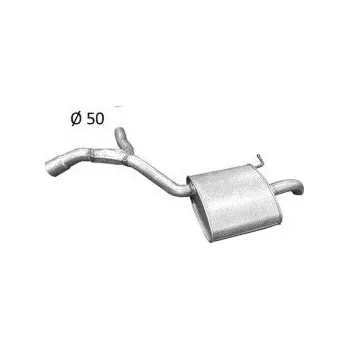 Zadní díl výfuku Výfuk - EDEX zadní tlumič - díl výfuku FORD Galaxy 2.3i -16V, FORD Mondeo 2.3i -16V, FORD S-Max 2.3i -16V (E08.711)