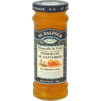 St. Dalfour pomeranč se zázvorem ovocná pomazánka 284g