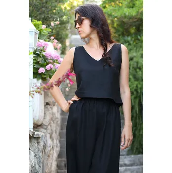 Lotika Lněné oboustranné tílko na širší ramínka 1162518