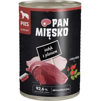 Krmivo pro psa 12x400g Pan Mięsko Dog krůta se zvěřinou