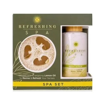Nestandardní parfém SET WELLNESS REFRESHING SPA s lufou ACCENTRA